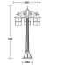 Наземный фонарь CORDOBA 15807B Gb Oasis Light