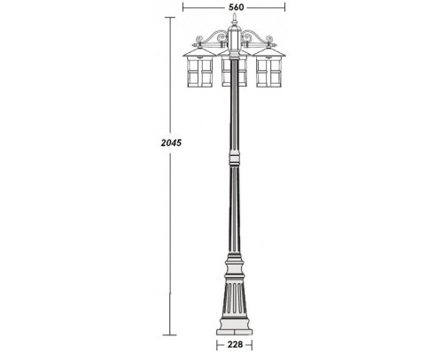 Наземный фонарь CORDOBA 15809B Gb Oasis Light Наземный фонарь CORDOBA 15809B Gb Oasis Light