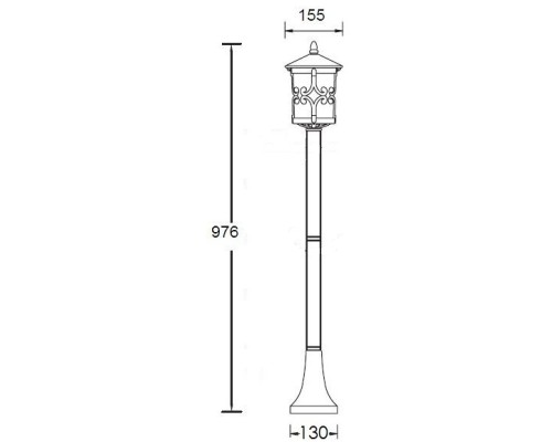 Наземный фонарь FRANKFURT 15856 Gb Oasis Light Наземный фонарь FRANKFURT 15856 Gb Oasis Light
