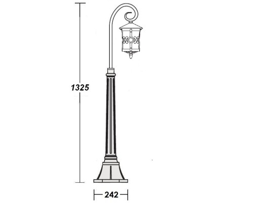 Наземный фонарь FRANKFURT 15857/18 Gb Oasis Light Наземный фонарь FRANKFURT 15857/18 Gb Oasis Light