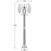Наземный фонарь FRANKFURT 15858B/18 Gb Oasis Light