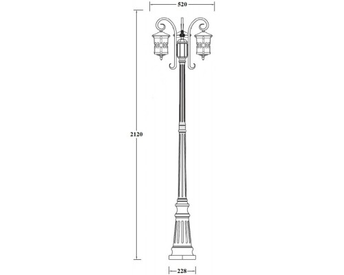 Наземный фонарь FRANKFURT 15859B/18 Gb Oasis Light