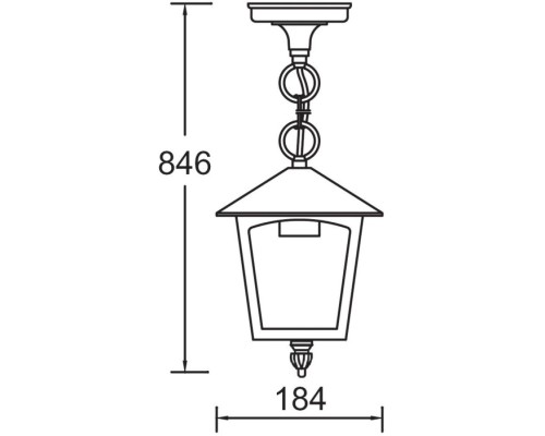 Уличный светильник подвесной 15905 Gb Oasis Light Уличный светильник подвесной 15905 Gb Oasis Light