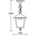 Уличный светильник подвесной 15905 Gb Oasis Light