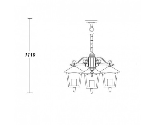 Уличный светильник подвесной 15970/3 Gb Oasis Light Уличный светильник подвесной 15970/3 Gb Oasis Light