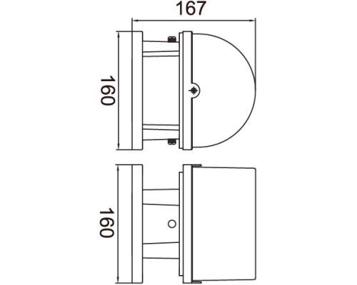 Настенный светильник уличный SIDNEY 1838S Gr Oasis Light Настенный светильник уличный SIDNEY 1838S Gr Oasis Light