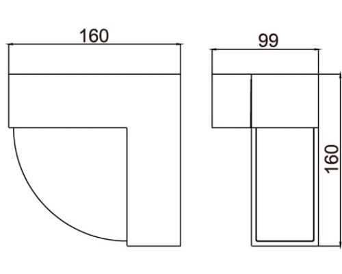 Настенный светильник уличный GEOMETRY 2104 Gr Oasis Light Настенный светильник уличный GEOMETRY 2104 Gr Oasis Light