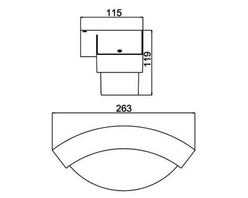 Настенный светильник уличный 2146 GR Oasis Light Настенный светильник уличный 2146 GR Oasis Light