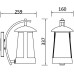 Настенный фонарь уличный CANDLE 2501 Gr Oasis Light
