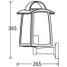 Настенный фонарь уличный UNITE 2736 012Cl Bl Oasis Light