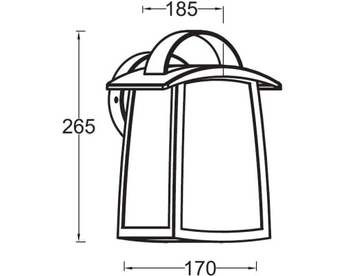 Настенный фонарь уличный UNITE 2736 Bl Oasis Light Настенный фонарь уличный UNITE 2736 Bl Oasis Light