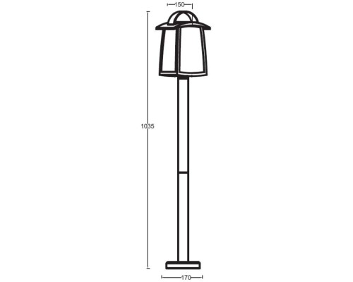 Наземный фонарь UNITE 2736-1000 Bl Oasis Light Наземный фонарь UNITE 2736-1000 Bl Oasis Light