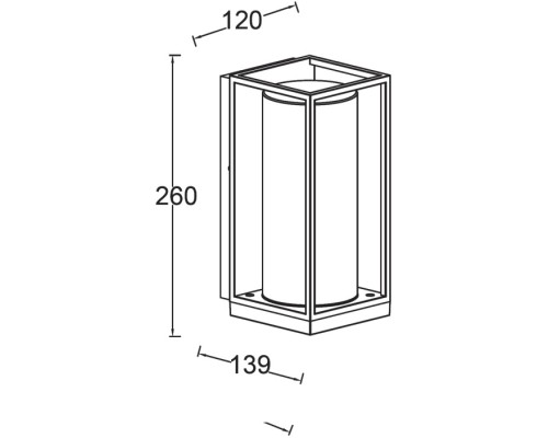 Настенный светильник уличный UNITE 2888 Bl Oasis Light Настенный светильник уличный UNITE 2888 Bl Oasis Light