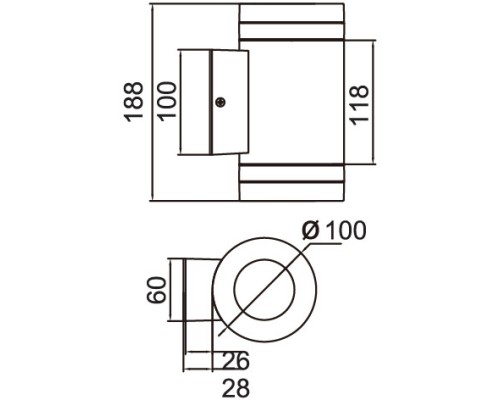 Архитектурная подсветка TUBE 6046 Cb Oasis Light Архитектурная подсветка TUBE 6046 Cb Oasis Light