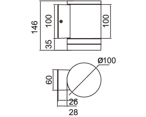 Архитектурная подсветка TUBE 6047 Cb Oasis Light Архитектурная подсветка TUBE 6047 Cb Oasis Light
