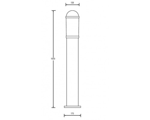 Наземный светильник 61735 Bl Oasis Light Наземный светильник 61735 Bl Oasis Light