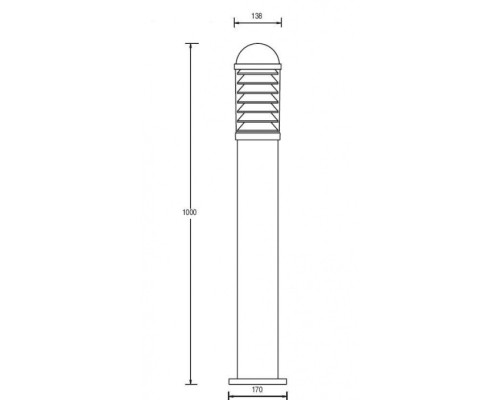 Наземный светильник 61738 Bl Oasis Light Наземный светильник 61738 Bl Oasis Light