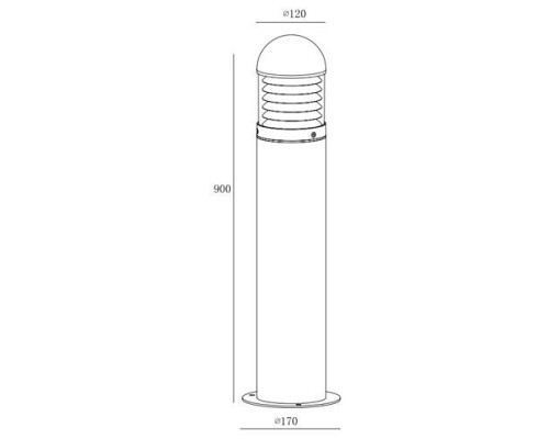Наземный светильник 61822-900 Gr Oasis Light Наземный светильник 61822-900 Gr Oasis Light