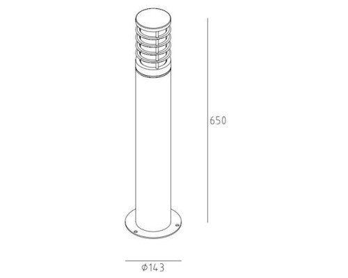 Наземный светильник 61833-650 Gr Oasis Light Наземный светильник 61833-650 Gr Oasis Light