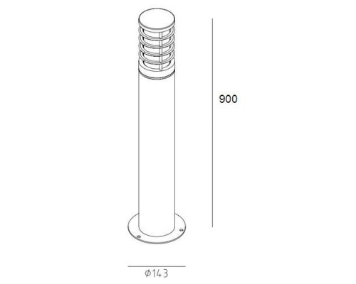 Наземный светильник 61833-900 Gr Oasis Light Наземный светильник 61833-900 Gr Oasis Light