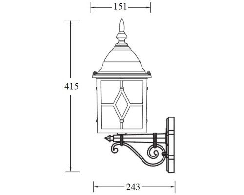 Настенный фонарь уличный TALLIN 1L 64301/02 Gb Oasis Light Настенный фонарь уличный TALLIN 1L 64301/02 Gb Oasis Light
