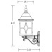 Настенный фонарь уличный TALLIN 1L 64301/02 Gb Oasis Light