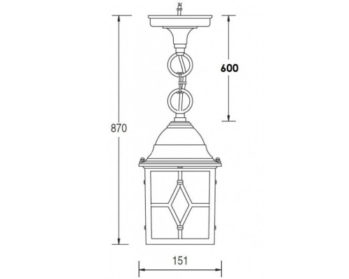 Уличный светильник подвесной 64305 Gb Oasis Light Уличный светильник подвесной 64305 Gb Oasis Light
