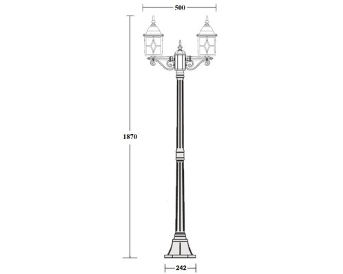 Наземный фонарь TALLIN 1L 64308A Gb Oasis Light Наземный фонарь TALLIN 1L 64308A Gb Oasis Light