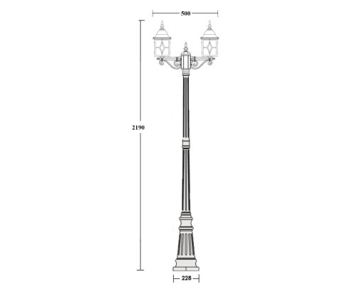 Наземный фонарь TALLIN 1L 64309A Gb Oasis Light Наземный фонарь TALLIN 1L 64309A Gb Oasis Light