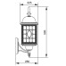 Настенный фонарь уличный 64801L R Oasis Light