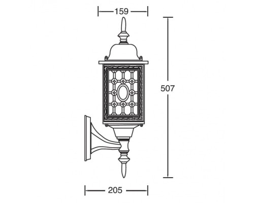 Настенный фонарь уличный 64801S Bl Oasis Light Настенный фонарь уличный 64801S Bl Oasis Light