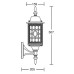 Настенный фонарь уличный 64801S Bl Oasis Light