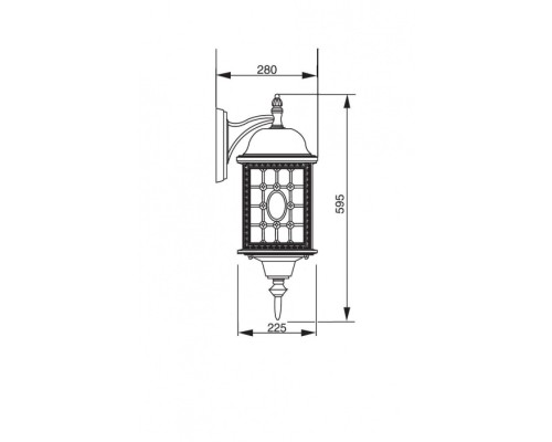 Настенный фонарь уличный 64802L R Oasis Light Настенный фонарь уличный 64802L R Oasis Light