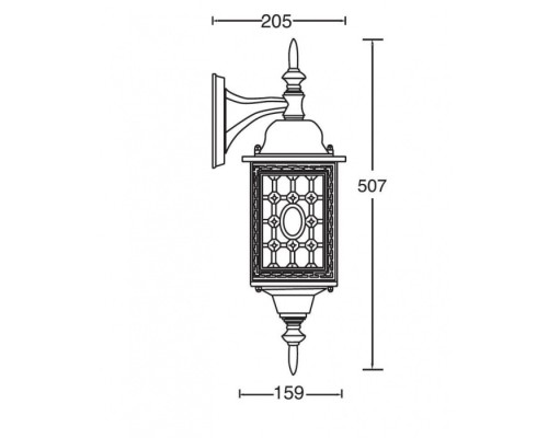 Настенный фонарь уличный 64802S Bl cover Oasis Light Настенный фонарь уличный 64802S Bl cover Oasis Light