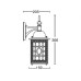 Настенный фонарь уличный 64802S Bl Oasis Light