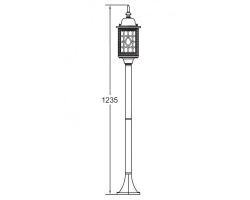 Наземный фонарь 64806S Bl Oasis Light Наземный фонарь 64806S Bl Oasis Light