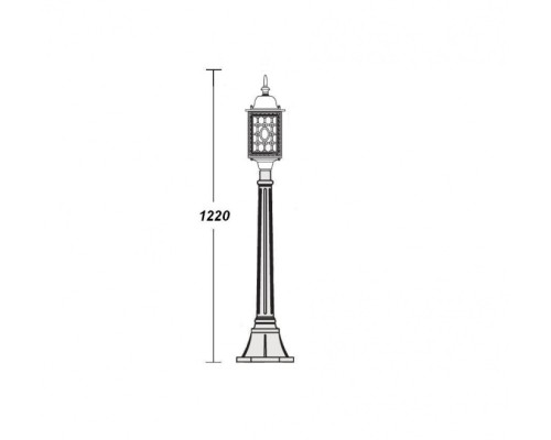Наземный фонарь 64807S Bl Oasis Light Наземный фонарь 64807S Bl Oasis Light