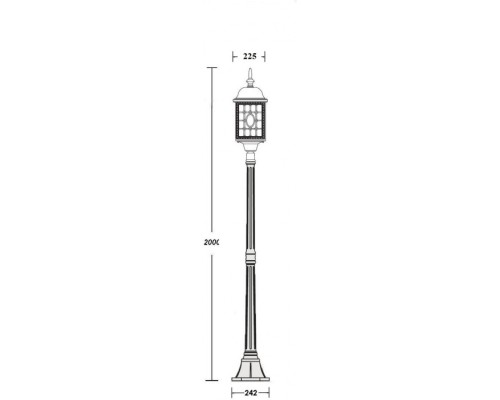 Наземный фонарь LONDON L 64808L Bl Oasis Light Наземный фонарь LONDON L 64808L Bl Oasis Light