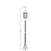 Наземный фонарь LONDON L 64808L Bl Oasis Light