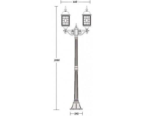 Наземный фонарь LONDON L 64808LA Bl Oasis Light Наземный фонарь LONDON L 64808LA Bl Oasis Light