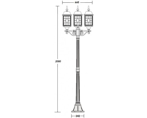 Наземный фонарь LONDON L 64808LB Bl Oasis Light Наземный фонарь LONDON L 64808LB Bl Oasis Light