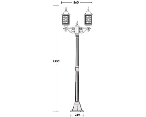 Наземный фонарь LONDON S 64808SA Bl Oasis Light Наземный фонарь LONDON S 64808SA Bl Oasis Light