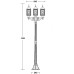 Наземный фонарь  64808SB Bl Oasis Light