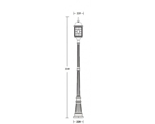 Наземный фонарь LONDON L 64809L Bl Oasis Light Наземный фонарь LONDON L 64809L Bl Oasis Light