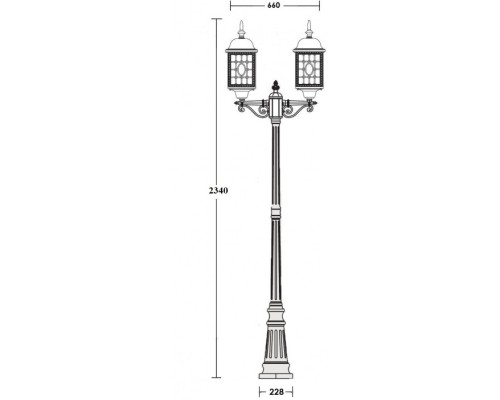 Наземный фонарь LONDON L 64809LA Bl Oasis Light Наземный фонарь LONDON L 64809LA Bl Oasis Light