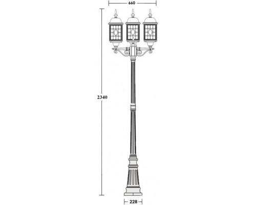 Наземный фонарь LONDON L 64809LB Bl Oasis Light Наземный фонарь LONDON L 64809LB Bl Oasis Light