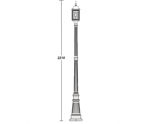 Наземный фонарь 64809S Bl Oasis Light Наземный фонарь 64809S Bl Oasis Light