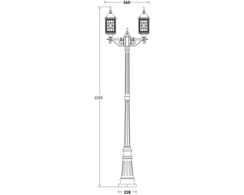 Наземный фонарь LONDON S 64809SA Bl Oasis Light Наземный фонарь LONDON S 64809SA Bl Oasis Light