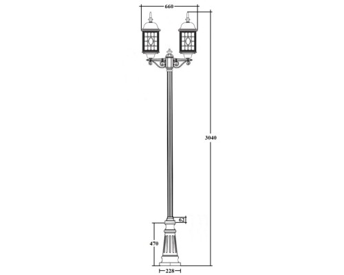 Наземный фонарь LONDON L 64810LA B2 02 Bl Oasis Light Наземный фонарь LONDON L 64810LA B2 02 Bl Oasis Light