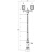 Наземный фонарь LONDON L 64810LA/E7 09 Bl Oasis Light